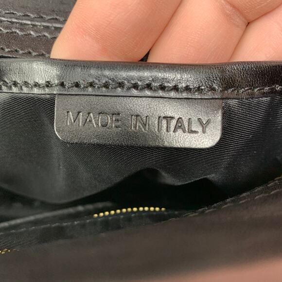 Burberry Bridle Dutton Hobo Bag Leather Double Belted Gold Buckle Black - Picture 14 of 15